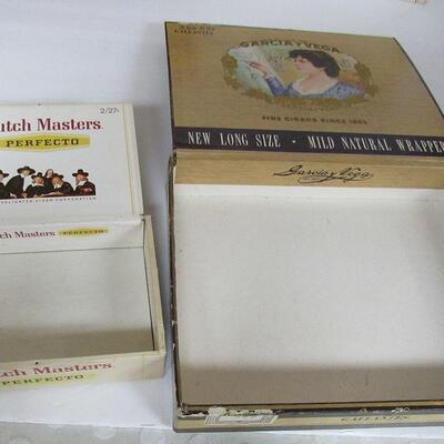 4 Vintage Cigar Boxes