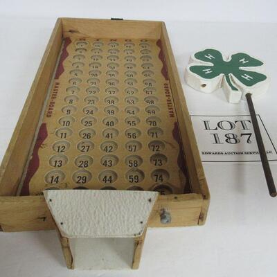 Old Bingo Ball Box, Possibly Home Made, NO Balls