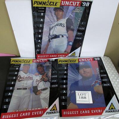 3 Huge Baseball Cards "Biggest Card Ever" 1998