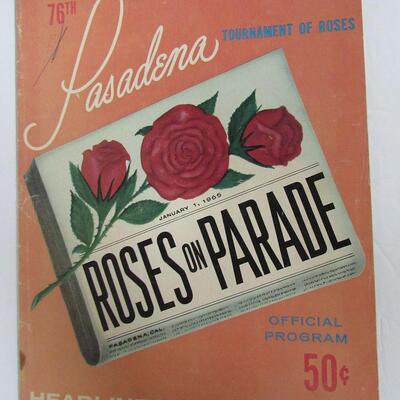 Madison Football Schedules, 1947 & 1949, and Pasadena Tournament of Roses Roses on Parade Program 1965