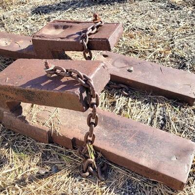 Lot 193: Old Tractor Forklift Forks HEAVY!