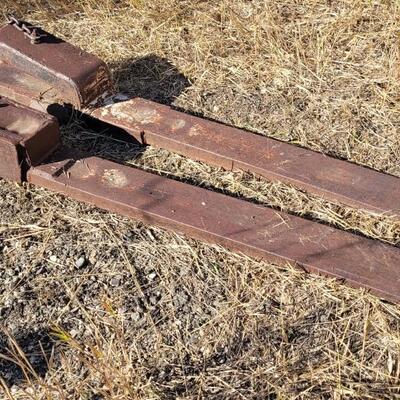 Lot 193: Old Tractor Forklift Forks HEAVY!