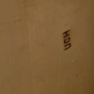 Lot 198: Vintage Library Table marked UCH on underside