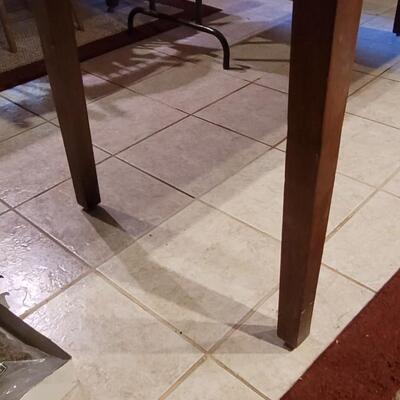 Lot 198: Vintage Library Table marked UCH on underside