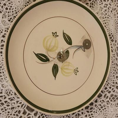 Lot 204: Blue Ridge Handpainted 2 Tier Serving Tray