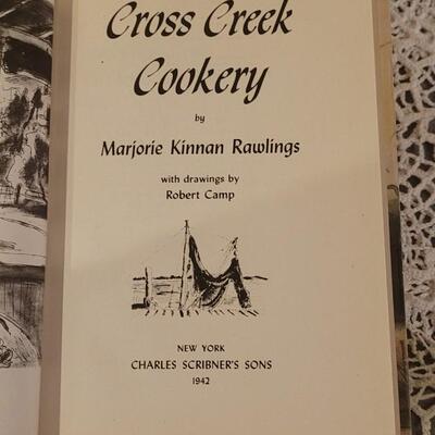 Lot 206: 1942 Cross Creek  & 1942 Cross Creek Cookery (Recipe Book) by Rawlings