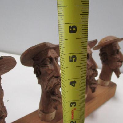 Hand Carved Wooden Faces