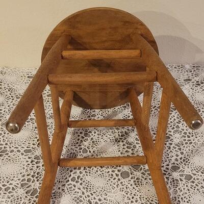 Lot 211: Vintage Wood Stool