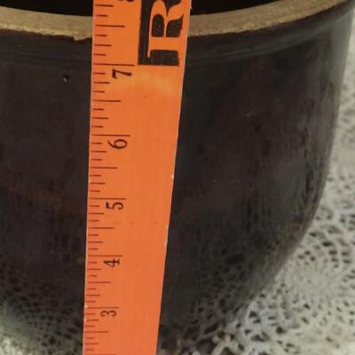 Lot 216: Vintage Brown & Cream Stoneware Vassels (2)