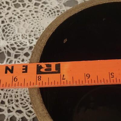 Lot 216: Vintage Brown & Cream Stoneware Vassels (2)