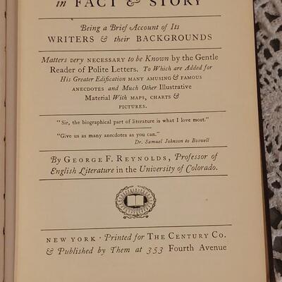 Lot 218: 1929 "English Literature of Fact & Story" by University of Colorado Professor, 1929 "Thirty Tales &...