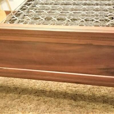 Lot #262   Antique Victorian High-Backed Bed