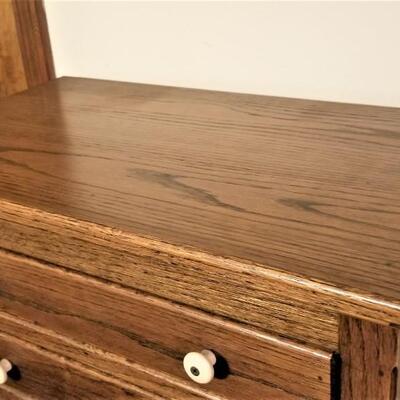 Lot #263  Solid Oak 8 Drawer cabinet