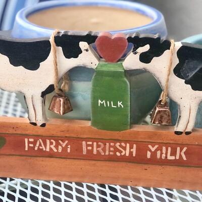 Lot 37 - Farm Fresh Milk Sign, Hand painted