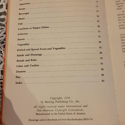 Lot 225: 1950 The Spice Sampler Cook Book (with some Samples still attached) and 1950 Roswell Woman's Club Cook Book