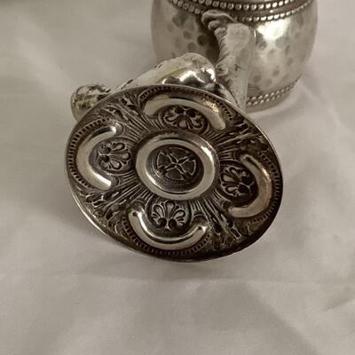 F524 Vintage Silver plated Clown Figural Napkin Ring