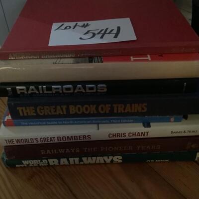 F544 Set of Coffee Table Books on Railroads