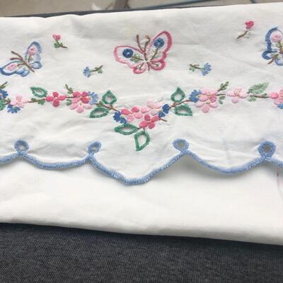 Lot 6 - Embroidered Vintage Pillow Case