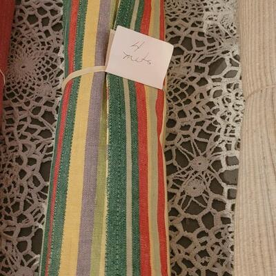 Lot 228: Vintage Napkins, 3 Sets of Placemats and 2 Vinyl Tablecloths