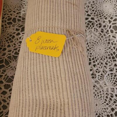 Lot 228: Vintage Napkins, 3 Sets of Placemats and 2 Vinyl Tablecloths