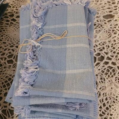 Lot 229: Vintage Plaid & Denim Placemats & Napkins Sets
