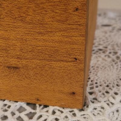 Lot 230: Vintage 22" Wood Box with Metal Handles