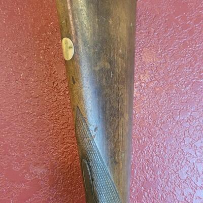 Lot 232: Antique Double Barrel Black Powder Rifle