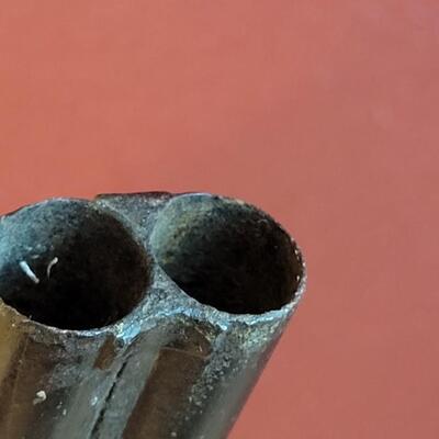 Lot 232: Antique Double Barrel Black Powder Rifle