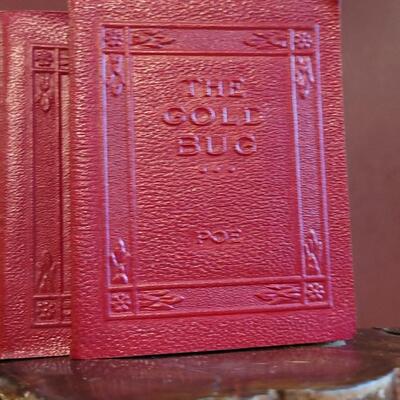 Lot 239: (5) Vintage Little Leather Books Classics FEAT. THE GOLD BUG