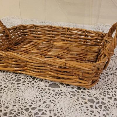 Lot 241: Baskets and Vintage Faux Bread, Vegetables and Cherries