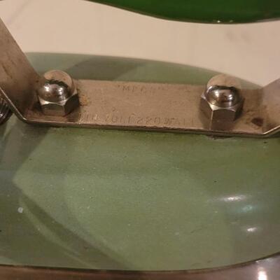 Lot 242: Antique & Vintage Decorative Pieces- Spools of Yarn, Wood Box, Shoe Tree and Travel Iron in Box