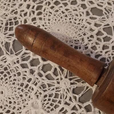 Lot 244: Vintage Baking Lot - Extra Large Grater, Wood Rolling Pin and Muffin Pan