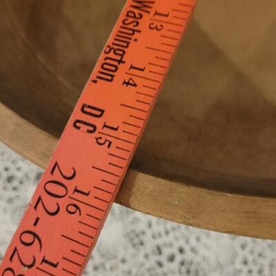 Lot 246: Antique Turned Wood Bowl with Outer Rim