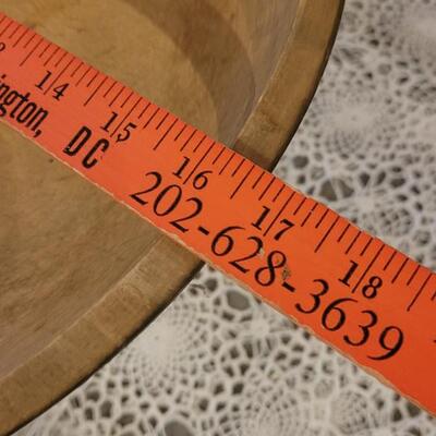 Lot 246: Antique Turned Wood Bowl with Outer Rim