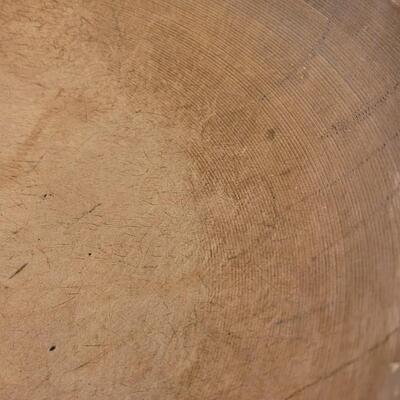 Lot 246: Antique Turned Wood Bowl with Outer Rim