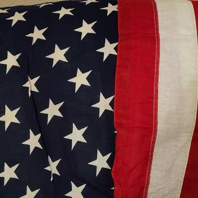 Lot 266: (2) American Flags 3' Ã— 5'