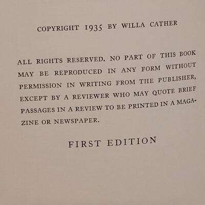 Lot 272: (3) 1st Edition Willa Cather Books