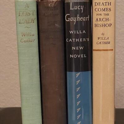 Lot 277: (4) Willa Cather Books - "A Lost Lady",  "The Professor's House", "Lucy Gayheart" and...