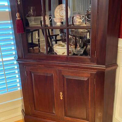 Gorgeous Stickley corner cabinet