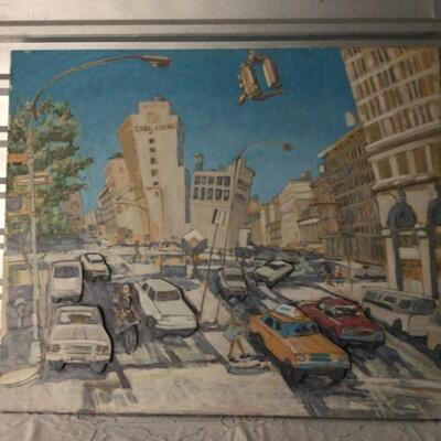 Painting of New York City Signed Tom Granfield