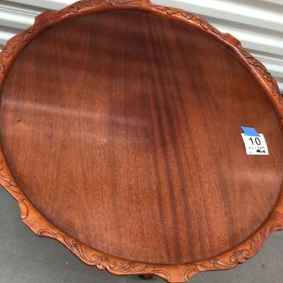 Flame Mahogany Pie Crust Table