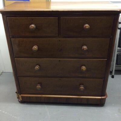 Antique Hardwood Chest of Drawers