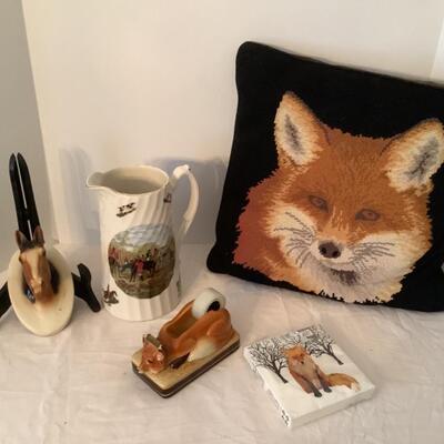 E581 Staffordshire Fox Hunting Home Decor Collection