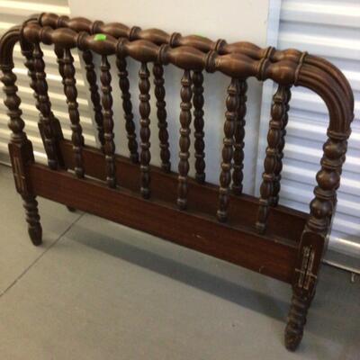 Antique Headboard and Footboard For A Single Bed