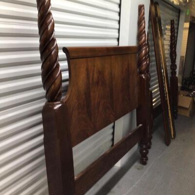 Flame Mahogany Headboad and Footboard Queen Size