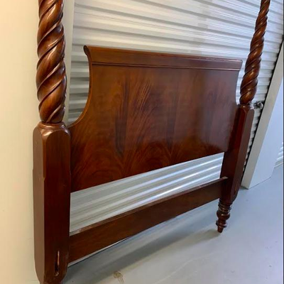 Flame Mahogany Headboad and Footboard Queen Size