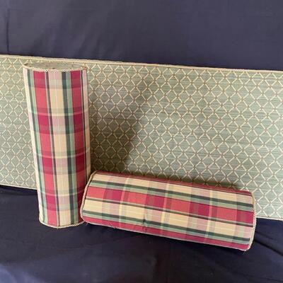 Bench Cushion and Bolsters