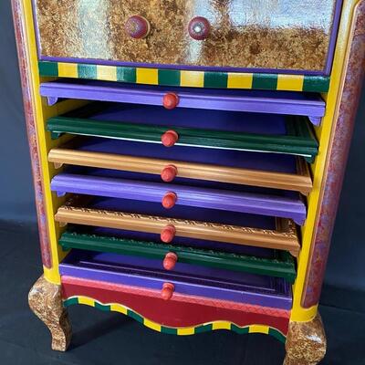 Hand Painted Jewelry Chest
