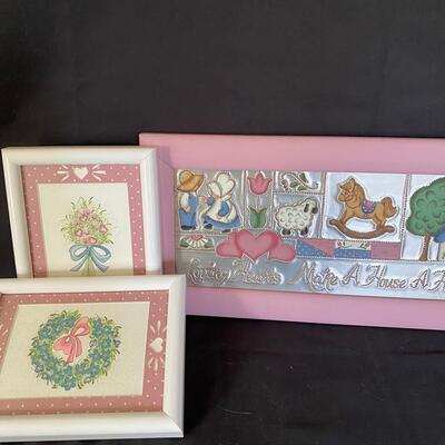 Watercolor Paintings and Punched Tin Picture