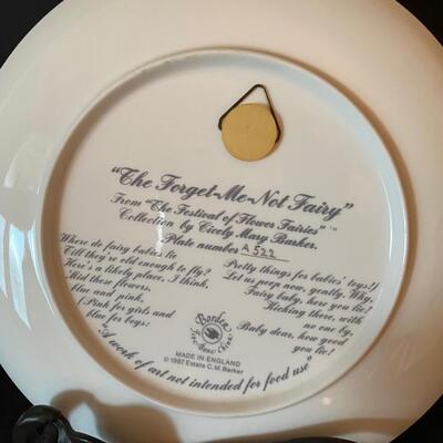 Forget-me-Not Flower Fairy Decorative Plate